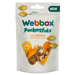 Webbox Cheese Pocketfuls Cat Treats 60g Pack