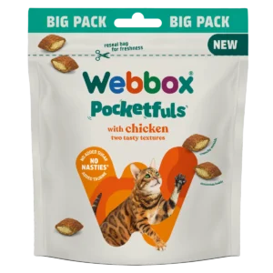Webbox Chicken Pocketfuls Cat Treats Big Pack 200g - 1 Pack (1 x 200g)