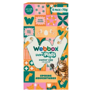 Webbox Lick-e-Puds Easter Egg Cat Treat - 1 Pack (5 Sachets)