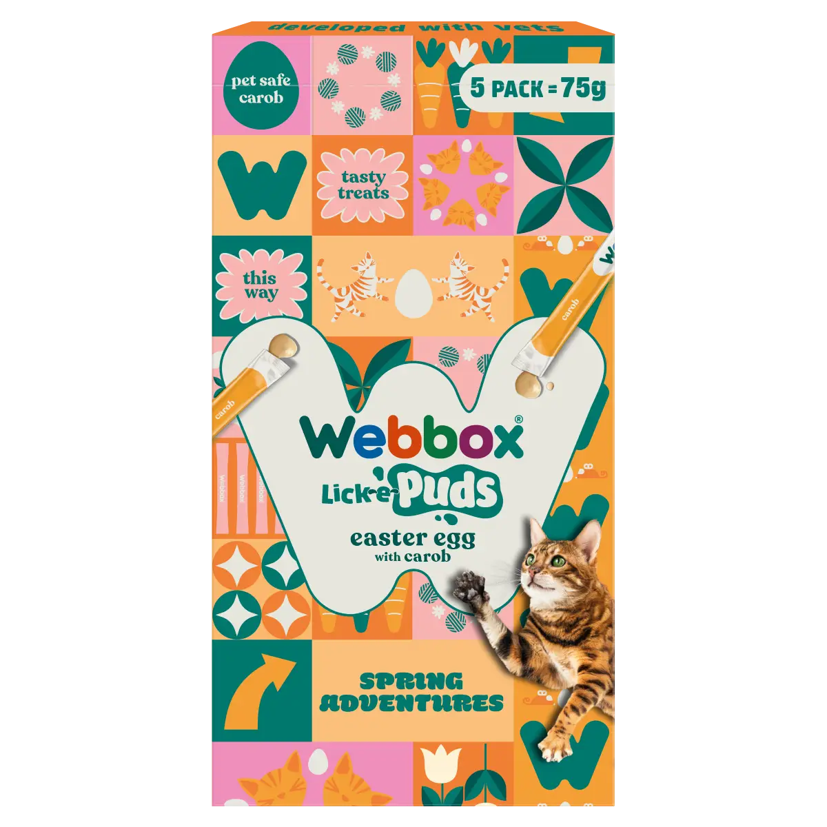 Webbox Lick-e-Puds Easter Egg Cat Treat