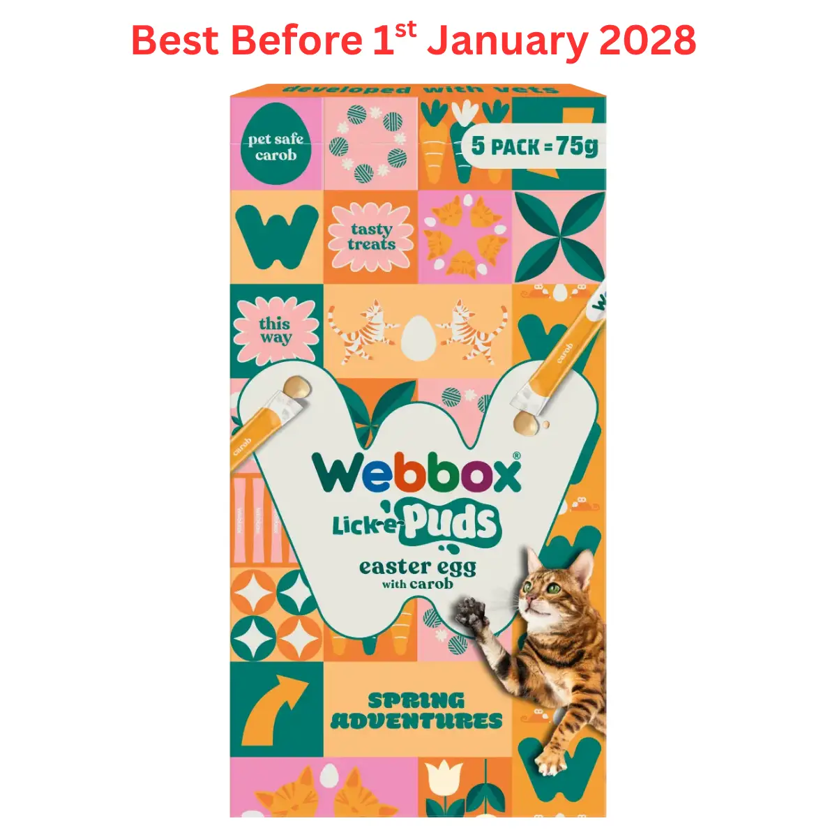 Webbox Lick-e-Puds Easter Egg Cat Treat