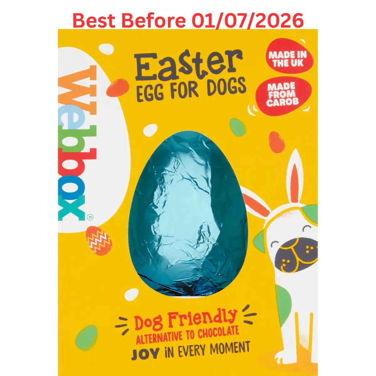 Webbox Dog Easter Egg 60g – Short Dated