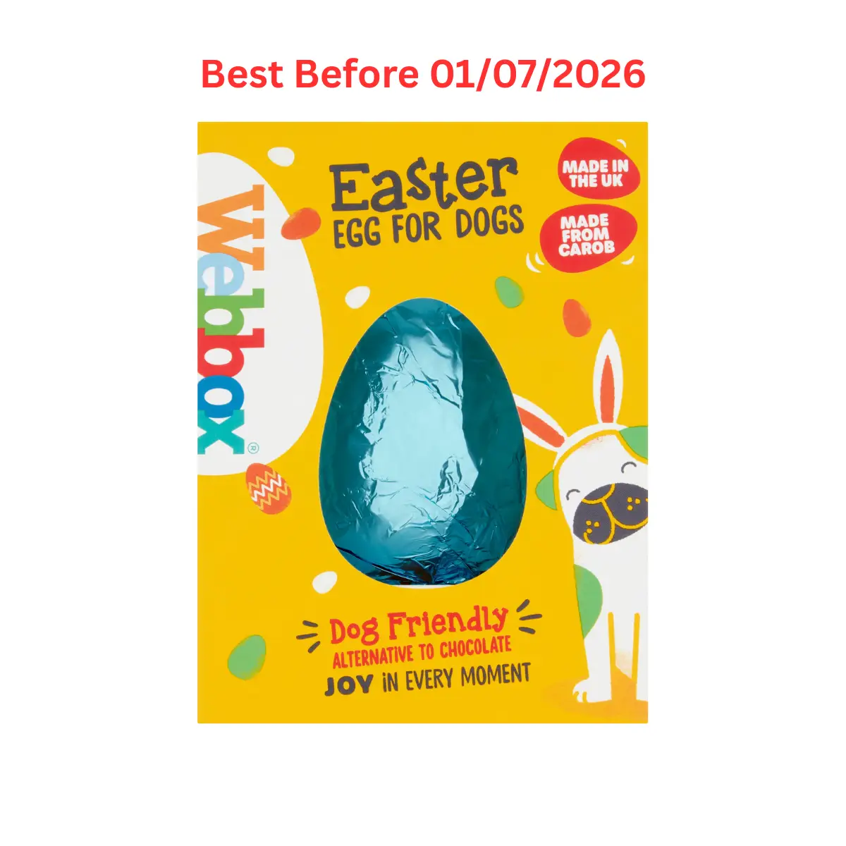 Webbox Dog Easter Egg 60g – Short Dated