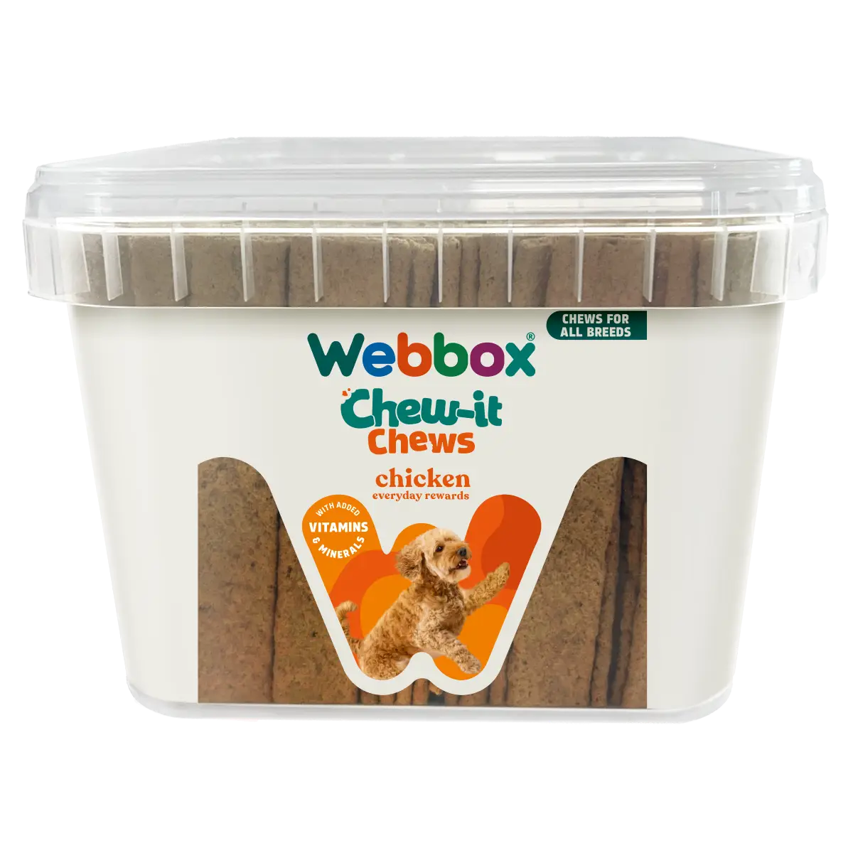 Webbox Chew-it Chews Chicken Dog Treats Tub 2.15kg