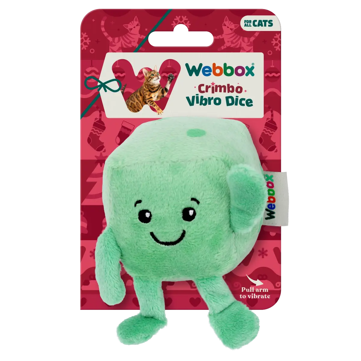 Webbox Christmas Vibro Dice Cat Toy