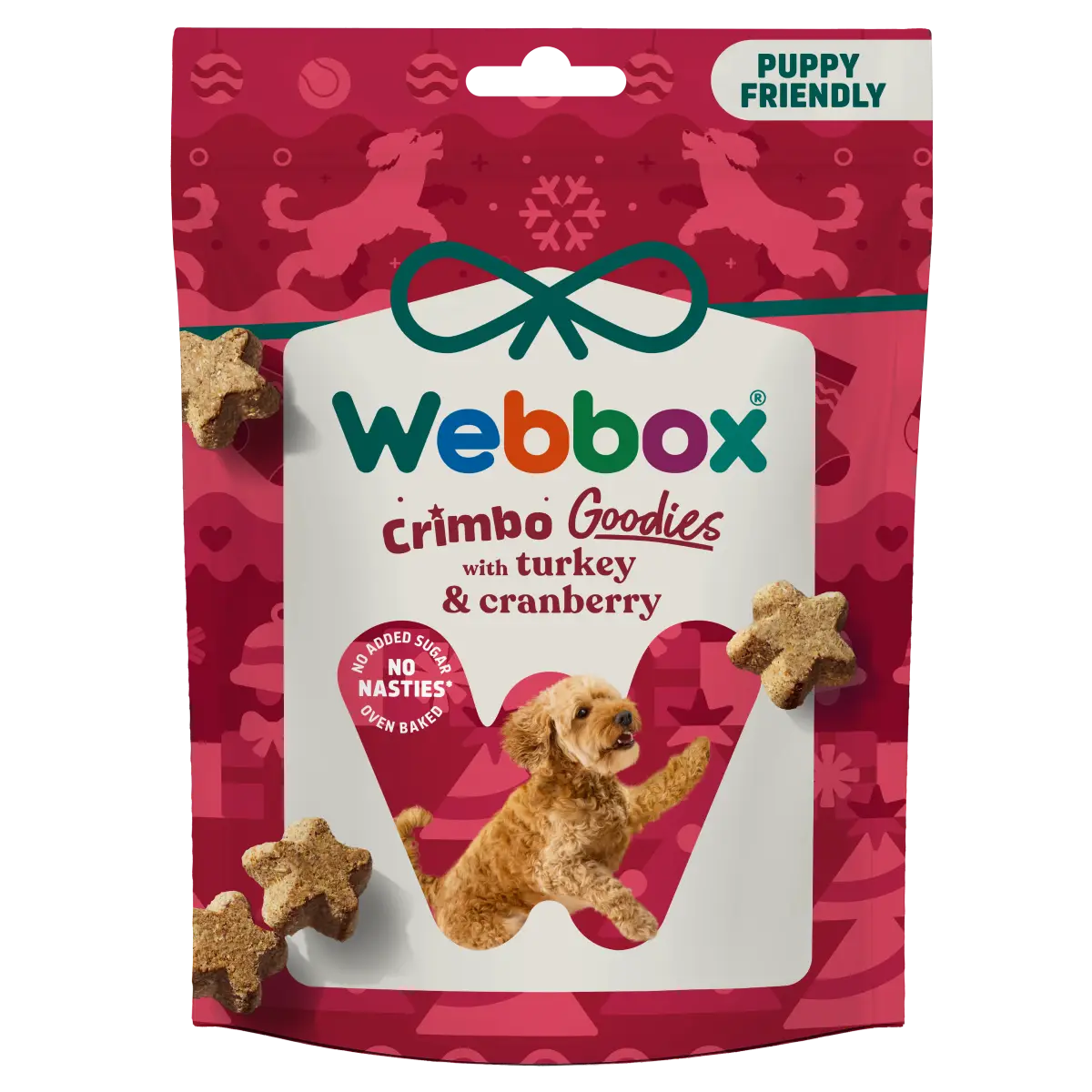 Webbox Goodies Crimbo Snacks Turkey & Cranberry Dog Treats 125g