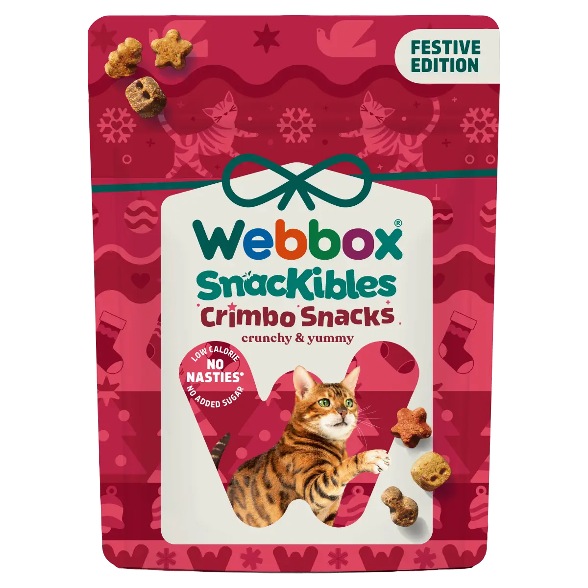Webbox Christmas Snackibles Turkey & Cranberry Cat Treats 60g